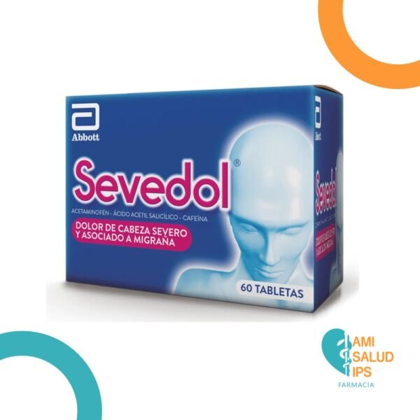 ACETAMINOFEN + ACIDO ACETIL SALICILICO + CAFEINA SEVEDOL  TABLETAS