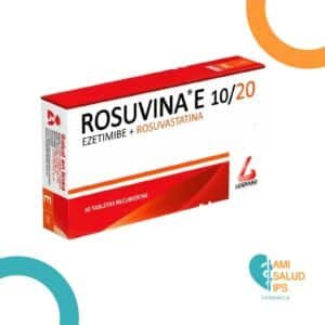 EZETIMIBE + ROSUVASTATINA 10MG/20MG ROSUVINA E TABLETA RECUBIERTA