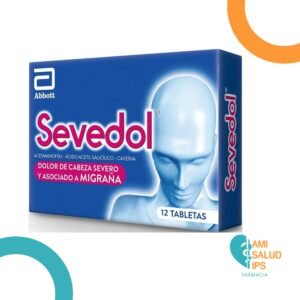 SEVEDOL ACETAMINOFEN 250 MG / ACIDO ACETILSALICILICO 250MG / CAFEINA 65MG * 12 TABLETAS ABBOTT