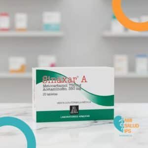 SINAXAR A METOCARBAMOL 750MG, ACETAMINOFEN 350MG, C*20 TABLETAS ARMOFAR