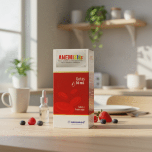 ANEMIKIDS-FRUTOS ROJOS HIERRO BISGLICINA QUELATO 6.66MG SOLUCION ORAL GOTAS FRASCO*30ML - NOVAMED