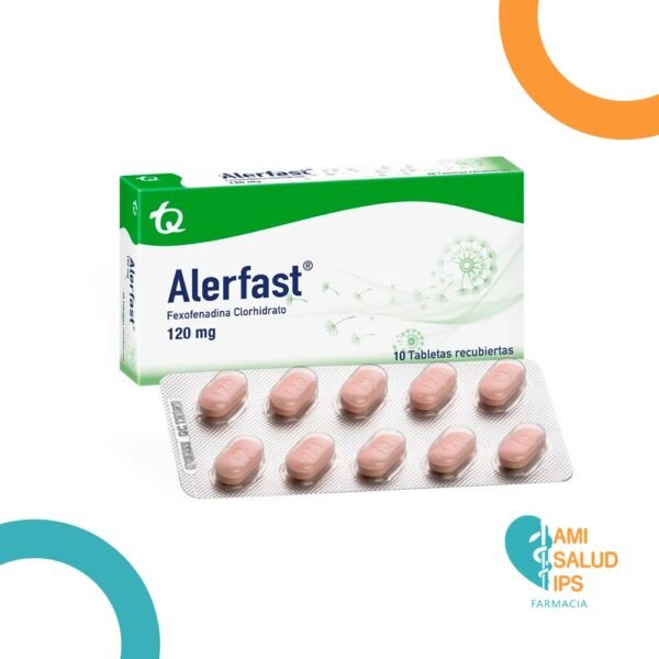 FEXOFENADINA 120MG TABLETA RECUBIERTA ALERFAST