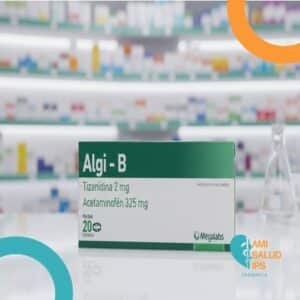 ALGI-B ACETAMINOFEN 325MG, TIZANIDINA 2MG C*20 TABLETAS MEGALABS