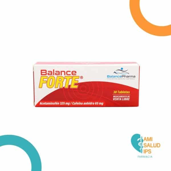 ACETAMINOFEN 325MG / CAFEINA ANHIDRA 65MG TABLETA BALANCE FORTE