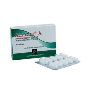 ACETAMINOFEN 350MG + METOCARBAMOL 750MG TABLETA SINAXAR A