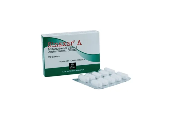 ACETAMINOFEN 350MG + METOCARBAMOL 750MG TABLETA SINAXAR A
