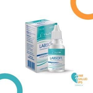 CARBOXIMETILCELULOSA 5MG/ML (0.5%) SOL OFT GTS C*1 FCO X 15ML (LABSOFT CON POLIETILENGLICOL) - I LAB