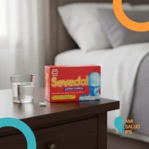 SEVEDOL EXTRA FUERTE ACETAMINOFEN, IBUPROFENO, CAFEINA 400MG+250MG+65MG *16 TABLETAS SEVEDOL EXTRA FUERTE