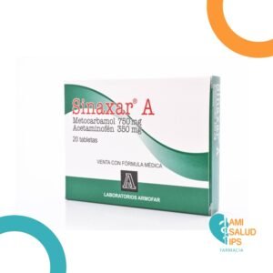 ACETAMINOFEN 350MG + METOCARBAMOL 750MG TABLETA SINAXAR A