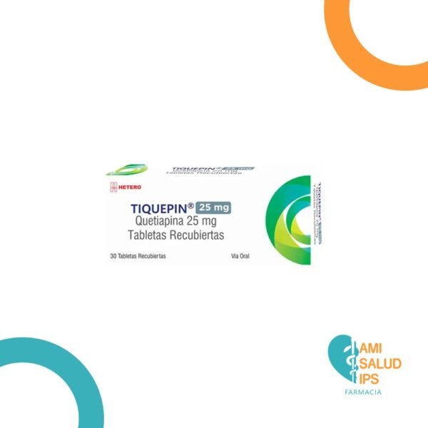 QUETIAPINA 25MG TABLETA TIQUEPIN