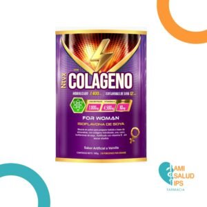 COLAGENO HIDROLIZADO 7.400MG + ISOFLAVONAS DE SOYA 12MG + UVA EN POLVO 1.000MG + VITAMINA E 4.500MG +VITAMINA B3 10MG NUTRIVEX LATA X 1000 G FOR WOMAN