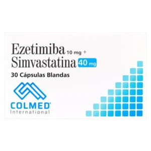 EZETIMIBE 10MG + SIMVASTATINA 40MG CAPSULAS BLANDAS COLMED