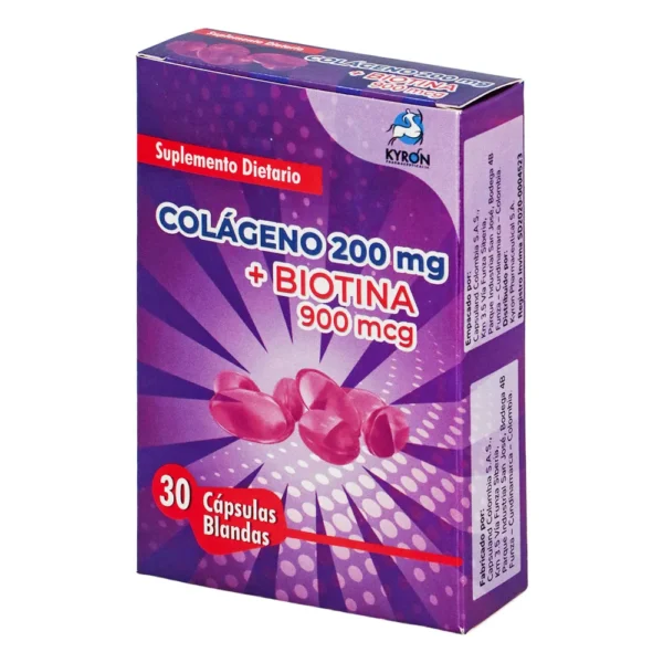 COLAGENO Y BIOTINA 200MG+900MG CAJA X 30 CAPSULAS BLANDAS CAPSULAND