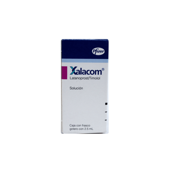 LATANOPROST+TIMOLOL (0.05+5) MG/ML SOLUCION OFTALMICA GOTAS XALACOM