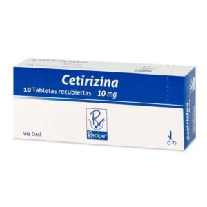 CETIRIZINA 10MG TABLETAS RECUBIERTAS RECIPE