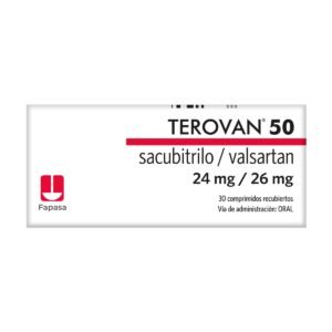 SACUBITRILO / VALSARTAN 24MG / 26MG TABLETA TEROVAN 50