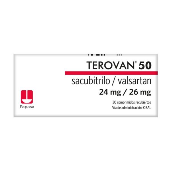 SACUBITRILO / VALSARTAN 24MG / 26MG TABLETA TEROVAN 50