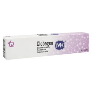 CLOBEGAN CREMA TOPICA BETAMETASONA 0.05%, CLOTRIMAZOL 1%, GENTAMICINA 1%, TUBO X 20G