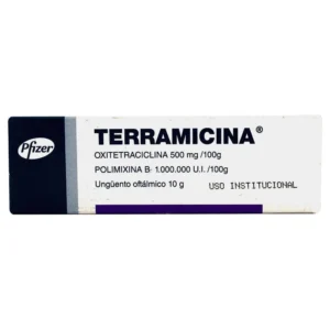 TERRAMICINA UNGUENTO OFTALMICO POLIMIXINA B + OXITETRACICLINA (1.000.000UI+0.5MG)/100G TUBO X 10G FIZER