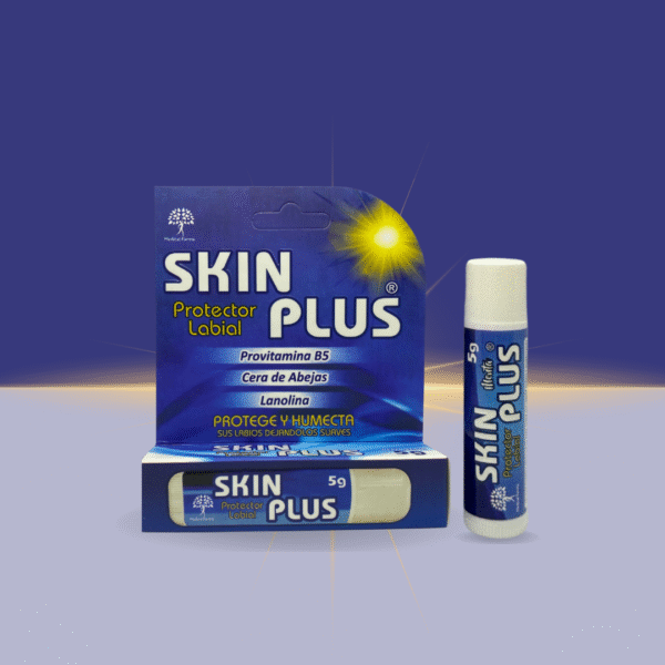 SKIN PLUS PROTECTOR LABIAL MENTA CON PROVITAMINAS B5, CERA DE ABEJAS Y LANOLINA LABIAL X 5G