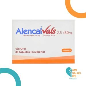 LEVOAMLODIPINO 2.5MG + VALSARTAN 80MG TABLETA RECUBIERTA ALENCAL VALS