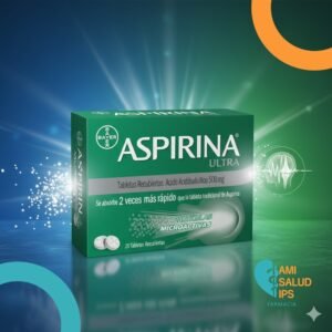 ASPIRINA ULTRA ACIDO ACETILSALICILICO 500MG * 20 TABLETAS BAYER