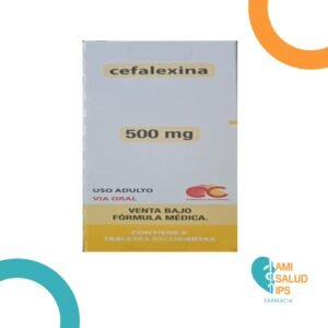 CEFALEXINA 500MG CAJA X 8 TABLETAS RECUBIERTAS ANTIBIOTICOS DE COLOMBIA