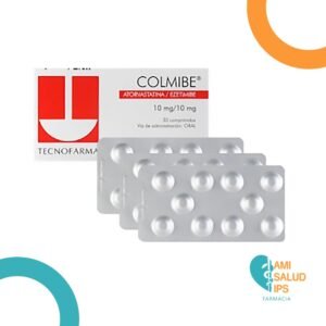 ATORVASTATINA 10MG / EZETIMIBE 10MG COMPRIMIDOS COLMIBE