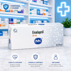 ENALAPRIL 20mg BLISTERS * 30 TABLETAS MK