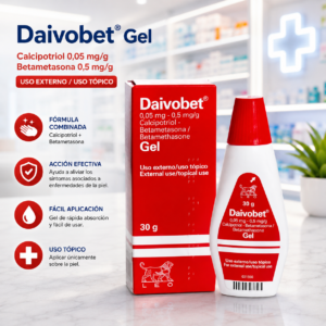 DAIVOBET GEL BETAMETASONA 0.05 MG / CALCIPOTRIOL 0.05MG GEL TOPICO TUBO*30G LEO PHARMA