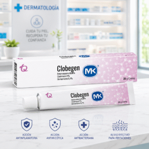 CLOBEGEN CREMA TOPICA BETAMETASONA 0.05%, CLOTRIMAZOL 1%, GENTAMICINA 1%, TUBO X 20G TQ