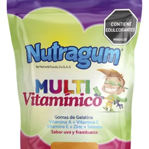 MULTIVITAMINICO GOMAS SIN AZUCAR NUTRAGAM BOLSA X 90 GOMAS