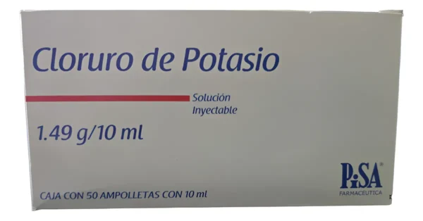 CLORURO DE POTASIO SOL INYE 1.49G/10ML PISA