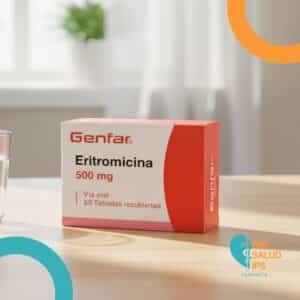 ERITROMICINA 500MG C*50 TABLETAS RECUBIERTAS - GENFAR