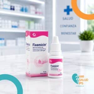 FIXAMICIN COLISTINA 1.538MG, HIDROCORTISONA 0.5MG, NEOMICINA 5MG GOTAS OTICAS FRASCO*15ML - TQ