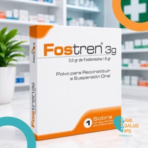 FOSTREN 3G FOSFOMICINA 3G POLVO PARA RECONSTITUIR A SUSPENSION ORAL SOBRE*8G NEVOX FARMA