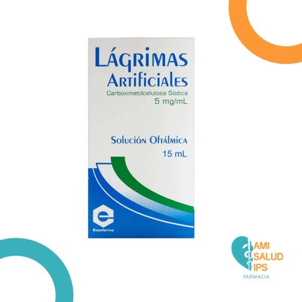 CARBOXIMETILCELULOSA SODICA AL 0.5% LAGRIMAS ARTIFICALES FRASCO X 15ML EXPOFARMA