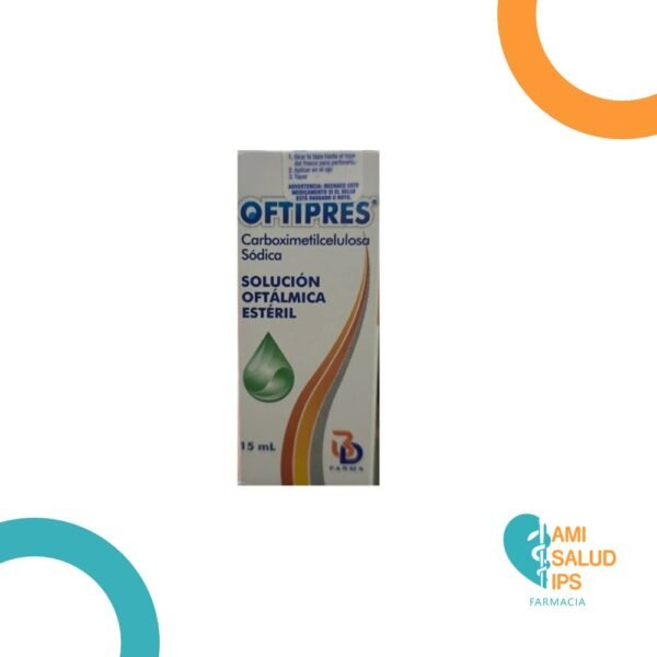 CARBOXIMETILCELULOSA SODICA AL 0.5% OFTIPRES FRASCO X 15ML BD PHARMA