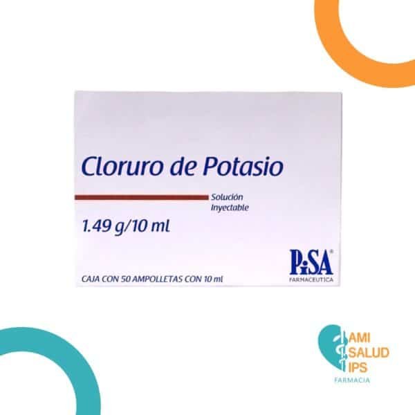 CLORURO DE POTASIO SOL INYE 1.49G/10ML PISA * 5