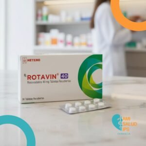 ROTAVIN ROSUVASTATINA 40MG C*30 TABLETAS RECUBIERTAS HETERO