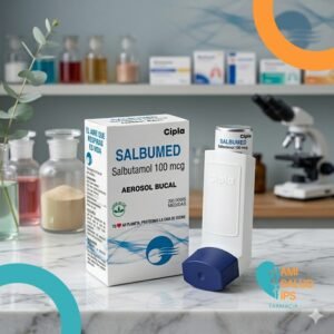 SALBUMED SALBUTAMOL 100MCG INHALADOR BUCAL FRASCO*200 DOSIS CIPLA