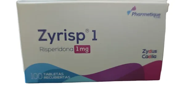 ZYRISP 1 RISPERIDONA 1MG TABLETA RECUBIERTA PHARMETIQUE