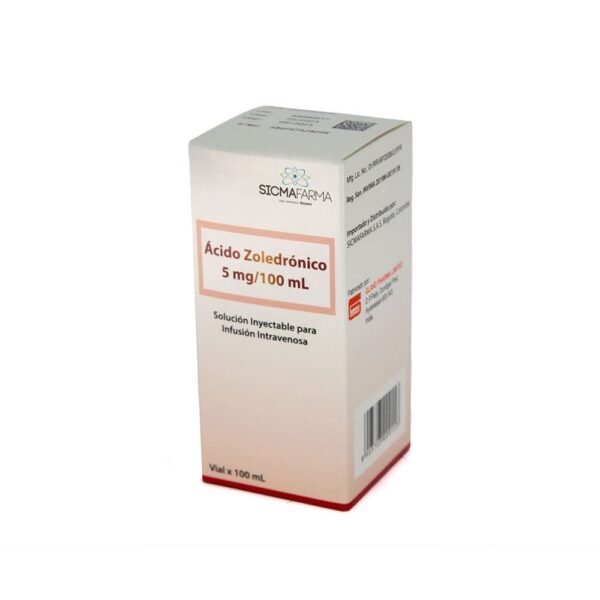 ACIDO ZOLENDRONICO 5MG/100ML SOL INYECTABLE C*1 VIAL SICMAFARMA