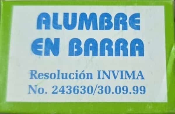 PIEDRA ALUMBRE EN BARRA DE 25G