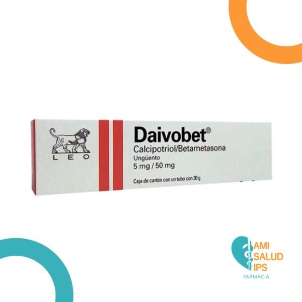 CALCIPOTRIOL 0,05MG + BETAMETASONA 0,5MG/G DAIVOBET UNGÜENTO X 30G LEO