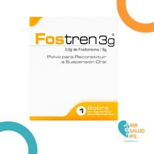 FOSFOMICINA TROMETAMOL 3.0 GR/8 GR POLVO PARA RECONSTRUIR EN POLVO ORAL SOBRE FOSTREN NEVOX FARMA