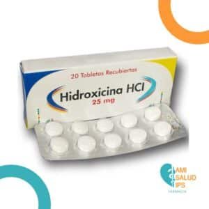 HIDROXICINA HCI 25MG C*20 TABLETAS RECUBIERTAS ANGLOPHARMA