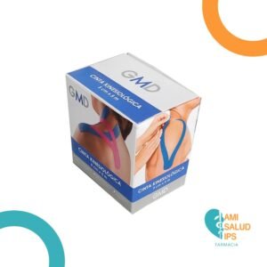 CINTA KINESIOLOGICA NEUROMUSCULAR NEGRA 5CM*5M ROLLO GMD