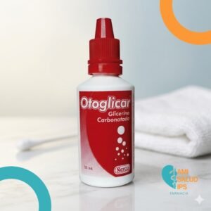 OTOGLICAR GLICERINA 300MG, CARBONATO DE SODIO 60MG, CLORURO DE SODIO 9MG SOLUCION OTICA GOTAS FRASCO*30ML - GERCO
