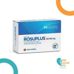 ACIDO FENOFIBRICO 135MG + ROSUVASTATINA 20 MG CAPSULA BLANDA UNIGEL ROSUPLUS